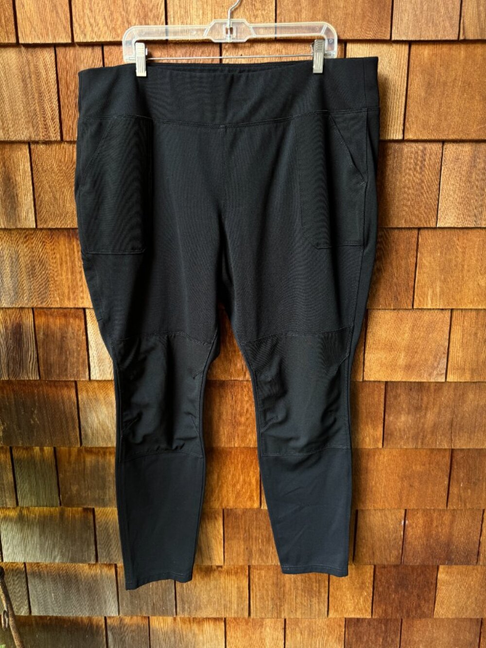 Carhartt Black Fitted Stretch Knit Leggings Reinforced Knees - Women's X-Large